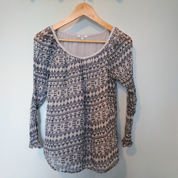 STELLA ROSE 100% silk top two-layers - Picture 1 of 4